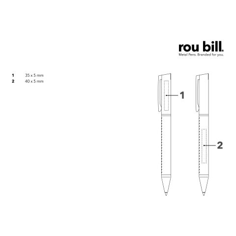 roubill Arctic Drehkugelschreiber schwarz | ohne Werbeanbringung | ohne Werbeanbringung