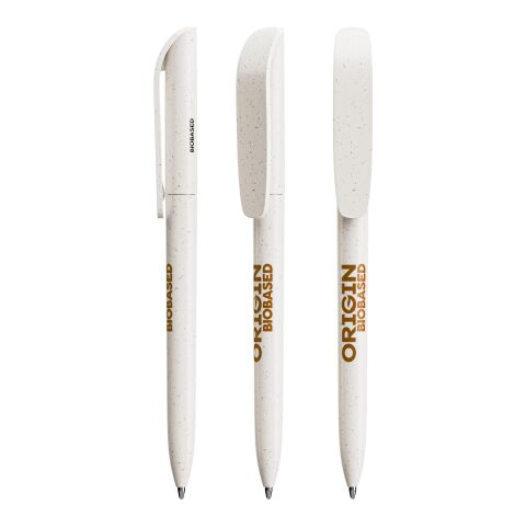 BIC® Super Clip Origin weiß | Nicht verfügbar | 1-farbiger Siebdruck | Schaft-Clipverlängerung | 20.00 mm x 40.00 mm