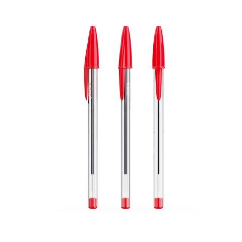 BIC® Cristal® Expression rot | rote Tinte | Rundum Digitaldruck | Schaft-vollflächig | 26.00 mm x 110.00 mm
