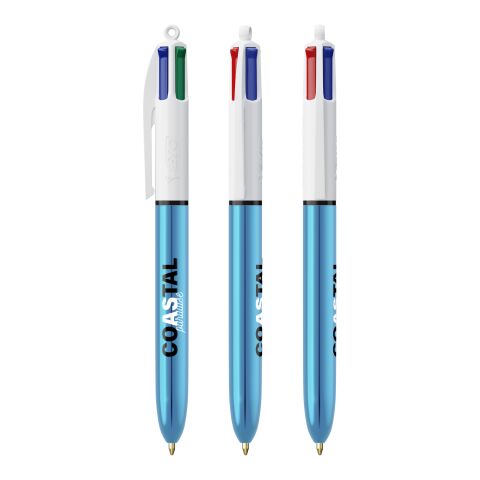 BIC® 4 Colours Shine Kugelschreiber Weiß-blaumetallic | Nicht verfügbar