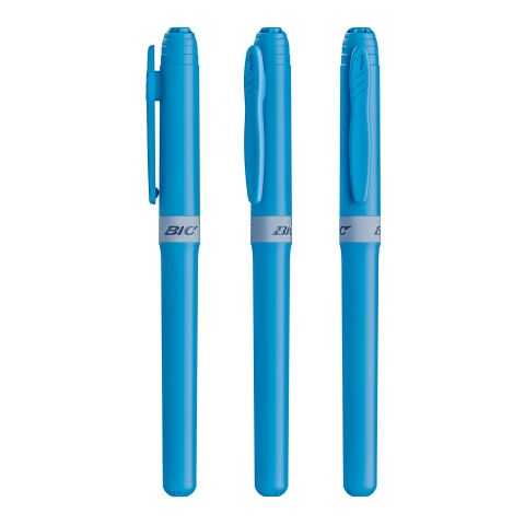 BIC® Brite Liner® Grip Leuchtmarker Hellblau | 1-farbiger Siebdruck | Schaft-Clipverlängerung | 25.00 mm x 45.00 mm