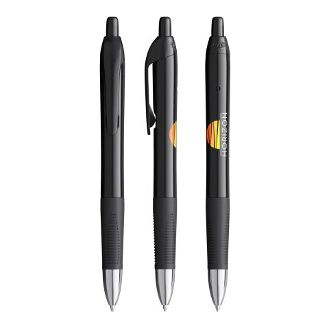 BIC® Intensity® Gel Clic schwarz | blaue Tinte | 1-farbiger Siebdruck | Clip-Clip | 5.00 mm x 26.00 mm