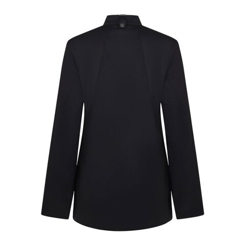 VL THOTH. Kochjacke für Damen (190 g/m²), aus Baumwolle (35 %) und recyceltem Polyester (65 %) schwarz | ohne Werbeanbringung | Nicht verfügbar | Nicht verfügbar | Nicht verfügbar
