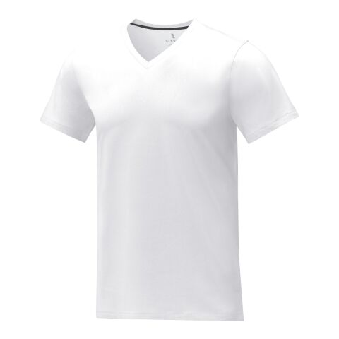 Somoto T-Shirt mit V-Ausschnitt für Herren Weiß | S