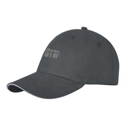 Darton Sandwich Kappe mit 6 Segmenten Priority | storm grey | Digital DTF Transfer | Visier | 50 mm x 15 mm | 100