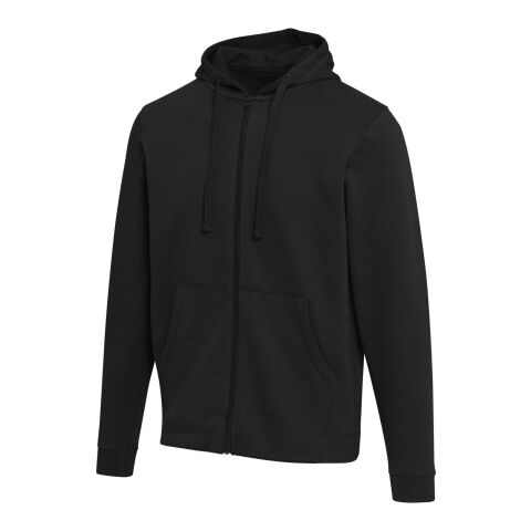 Jasper Kapuzenpullover aus recycelter 280 g/m², Bio Baumwolle (OCS) unisex Schwarz | M