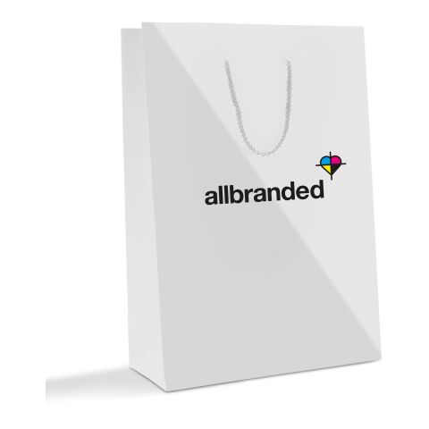 Papiertragetasche 30 x 40 cm Hochformat 4C Offsetdruck | glänzend | 156 - hellbraun