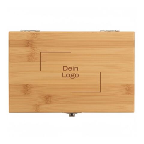 Weinset 'Pinot' aus Bambus und Stahl Braun | ohne Werbeanbringung | Nicht verfügbar | Nicht verfügbar