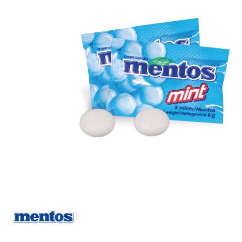 Werbe-Klappkarte bunt | ohne Werbeanbringung | Mentos Mint 2er