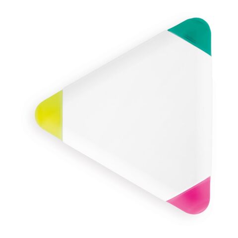 TRIAN. Textmarker aus PP, mit 3 Farben Weiß | ohne Werbeanbringung | Nicht verfügbar | Nicht verfügbar | Nicht verfügbar