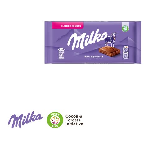 Schokoladentafel von Milka, 45 g bunt | ohne Werbeanbringung