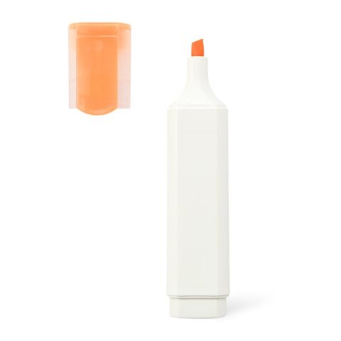 FLETCHER. Textmarker aus PP mit glänzender Oberfläche Orange