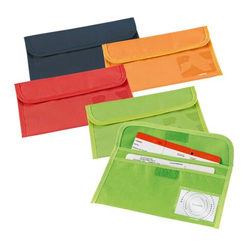 AIRLINE. Reisedokumententasche aus 600D Blau | ohne Werbeanbringung