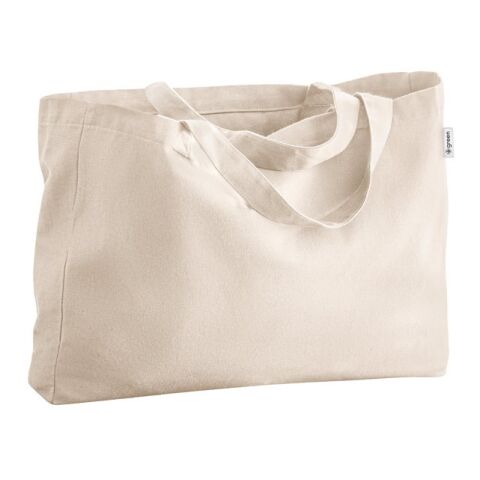 PARMA. Tragetasche aus Baumwolle (50%), recycelter Baumwolle (30%) und polyester (20% rPET) (280 g/ m²) Beige | ohne Werbeanbringung