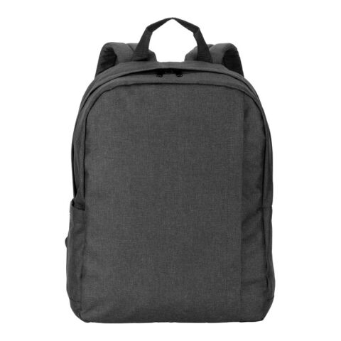 GIJON. Laptop-Rucksack aus 600D recyceltem Polyester, HD und Innenfutter aus 210D recyceltem Polyester anthrazit | ohne Werbeanbringung