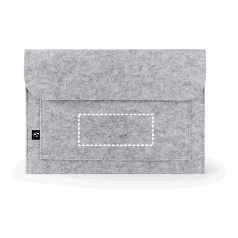 FELPY SLEEVE. Laptoptasche aus recyceltem Filz (100% rPET) Hellgrau | ohne Werbeanbringung | Nicht verfügbar | Nicht verfügbar | Nicht verfügbar