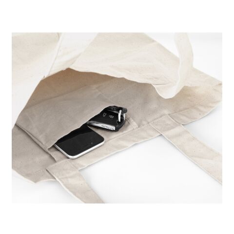 BETO. Tragetasche aus 100% Canvas-Baumwolle (280 g/m²) Beige | ohne Werbeanbringung