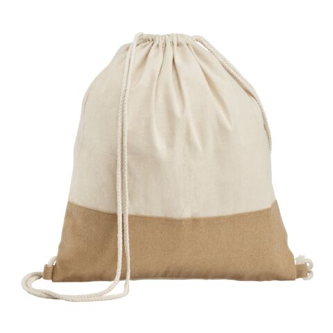 SABLON. Turnbeutel aus 100% Baumwolle (160 g/m²) Beige | ohne Werbeanbringung