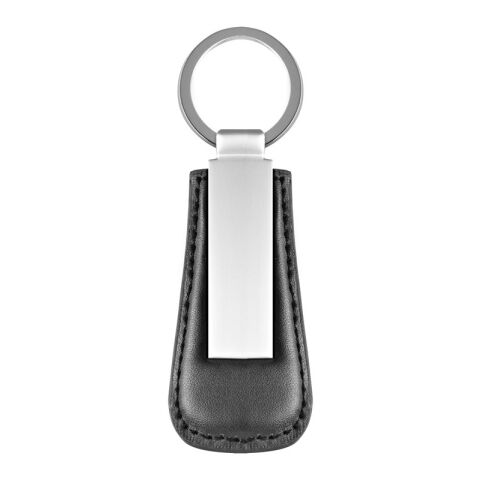 BACHMANN. Schlüsselanhänger aus PU und Metall Schwarz | ohne Werbeanbringung | Nicht verfügbar | Nicht verfügbar | Nicht verfügbar