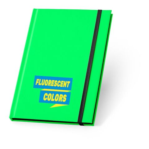 WATTERS. A5-Notizbuch aus fluoreszierendem PU mit linierten Seiten Rosa | ohne Werbeanbringung | Nicht verfügbar | Nicht verfügbar | Nicht verfügbar