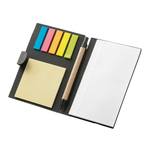 COOPER. Haftnotizblock, 6 farbigen Sätzen Schwarz | ohne Werbeanbringung