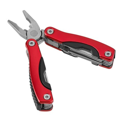 DUNITO. Multifunktionswerkzeug aus Edelstahl und Aluminium Rot | ohne Werbeanbringung