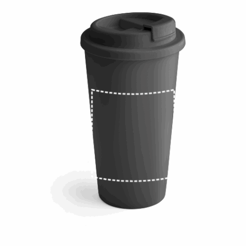 CUPPARI. Reisebecher aus PP Schwarz | ohne Werbeanbringung | Nicht verfügbar | Nicht verfügbar | Nicht verfügbar