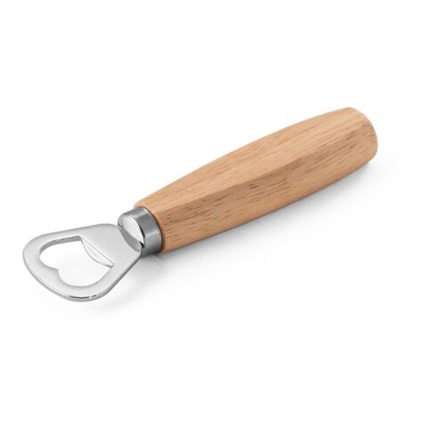 HOLZ. Flaschenöffner aus Metall, mit Holzgriff Naturhell | ohne Werbeanbringung | Nicht verfügbar | Nicht verfügbar | Nicht verfügbar
