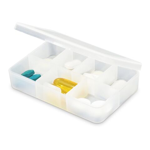 JIMMY. Tablettenbox mit 7 Fächern weiss | ohne Werbeanbringung | Nicht verfügbar | Nicht verfügbar | Nicht verfügbar