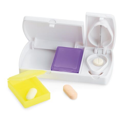 NERO. Tablettenbox mit 2 Fächern weiss | ohne Werbeanbringung | Nicht verfügbar | Nicht verfügbar | Nicht verfügbar