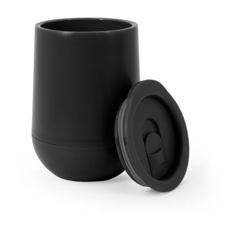 ADLINGTON. Reisebecher aus PP mit doppelwandiger, luftisolierter Ausführung Schwarz | ohne Werbeanbringung | Nicht verfügbar | Nicht verfügbar | Nicht verfügbar