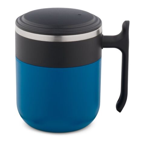 MALDINI. Reisebecher mit Innenwand aus Edelstahl und matter Oberfläche, 400 mL Blau