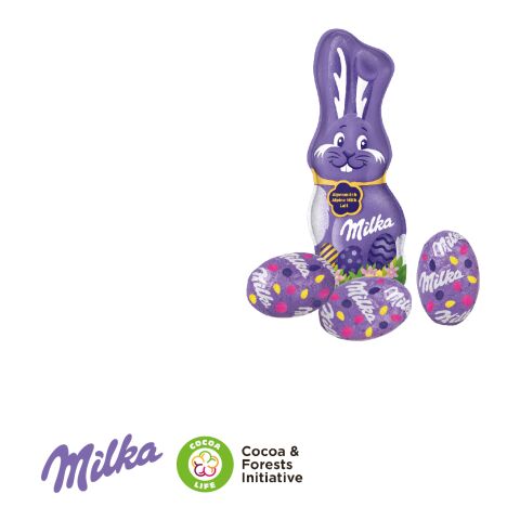 Osternest mit Schokolade von Milka bunt | ohne Werbeanbringung