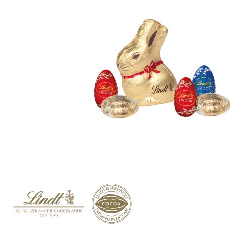 3D Präsent Container Ostern Mit Schokoladenmischung Von Lindt bunt | ohne Werbeanbringung | Lindt