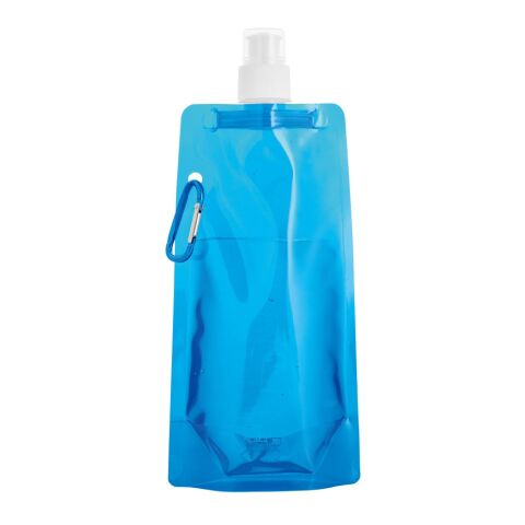 KWILL. 460 ml PE-Faltflasche Hellblau | ohne Werbeanbringung