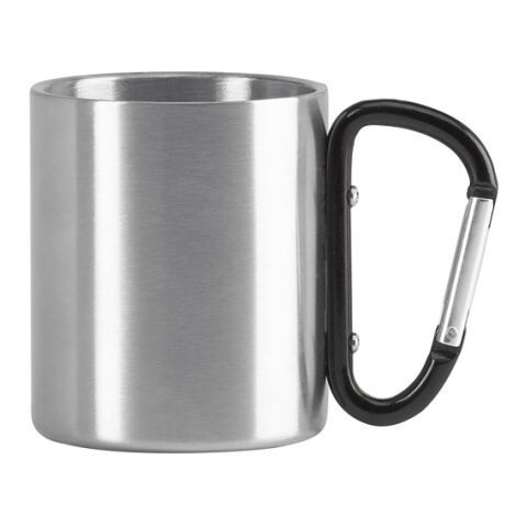 WINGS. Edelstahlbecher 230 ml Schwarz | ohne Werbeanbringung