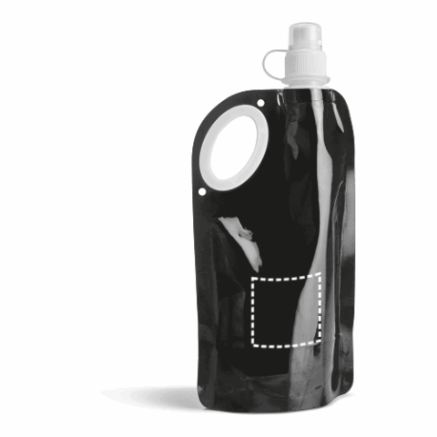 HIKE. Faltbare Flasche aus PET, PA und PE 750 ml schwarz | ohne Werbeanbringung | Nicht verfügbar | Nicht verfügbar | Nicht verfügbar