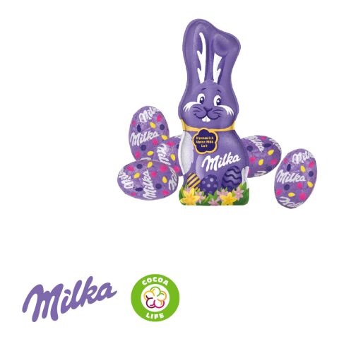 Werbe-Osterei Mit Schokoladenmischung Von Milka bunt | ohne Werbeanbringung