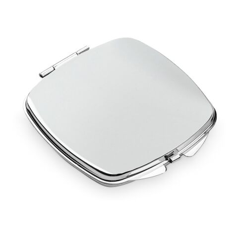 SHIMMER. Doppelter Taschenspiegel aus Metall Silber | ohne Werbeanbringung | Nicht verfügbar | Nicht verfügbar | Nicht verfügbar
