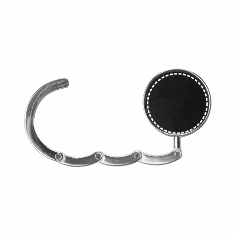 FLORENCE. Stabiler Handtaschenhalter aus Metall schwarz | ohne Werbeanbringung | Nicht verfügbar | Nicht verfügbar