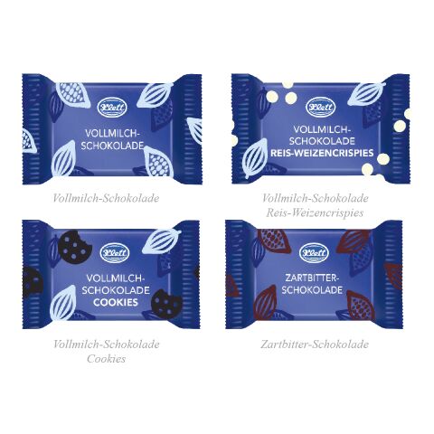 Wand-Adventskalender mit Klett Fairtrade® Schokolade bunt | ohne Werbeanbringung