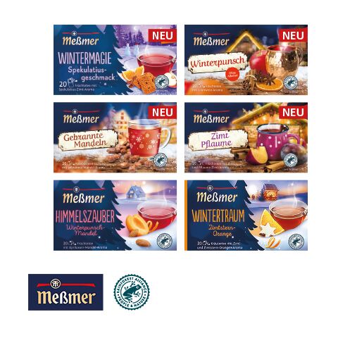 Tee-Haus „Mini“ Mit Meßmer Tee bunt | ohne Werbeanbringung