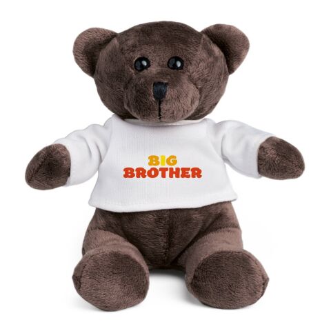 GRIZZLY. Teddy-Plüschtier mit T-Shirt Weiß | ohne Werbeanbringung | Nicht verfügbar | Nicht verfügbar | Nicht verfügbar