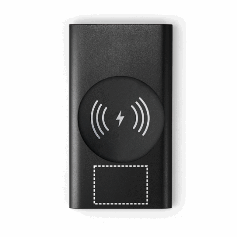 CASSINI. Powerbank 4'000 mAh mit 5W wireless Ladegerät aus Recyceltes Aluminium (100 % rAL) schwarz | ohne Werbeanbringung | Nicht verfügbar | Nicht verfügbar | Nicht verfügbar