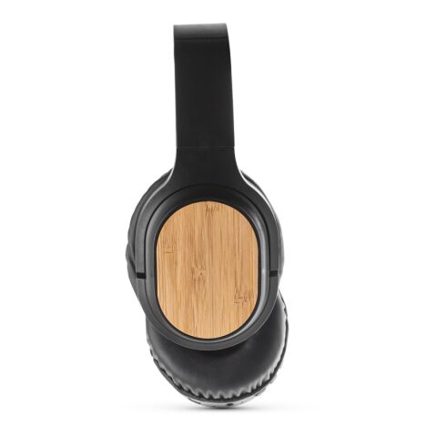 GOULD. Kopfhörer wireless und faltbar mit 4 Stunden Akkulaufzeit aus bamboe en ABS schwarz | ohne Werbeanbringung | Nicht verfügbar | Nicht verfügbar | Nicht verfügbar