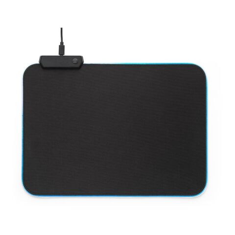 THORNE MOUSEPAD RGB. Gaming-Mauspad mit RGB-LED-Leuchten aus Polyester schwarz | ohne Werbeanbringung | Nicht verfügbar | Nicht verfügbar | Nicht verfügbar