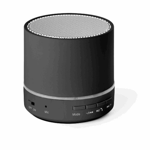 RE-PEREY. Lautsprecher mit 3W und 4h30m Akkulaufzeit aus Recyceltes ABS (100% rABS) schwarz | ohne Werbeanbringung | Nicht verfügbar | Nicht verfügbar