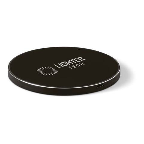 JOULE. Chnelles 10W wireless Ladegerät aus 100 % recyceltes ABS (100% rABS) und 100 % recyceltes Aluminium (100% rAL) schwarz