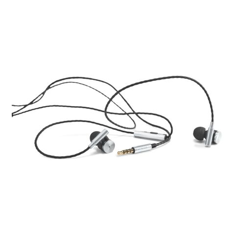 VIBRATION. In-Ear Kopfhörer aus Metall und ABS mit Mikrofon Silber | ohne Werbeanbringung | Nicht verfügbar | Nicht verfügbar | Nicht verfügbar