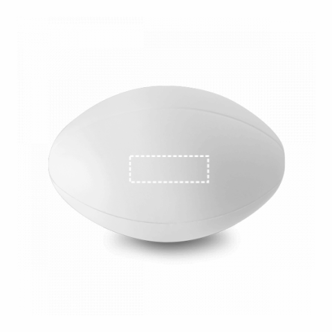 RUGBY. Anti-Stressball aus PU weiss | ohne Werbeanbringung | Nicht verfügbar | Nicht verfügbar | Nicht verfügbar